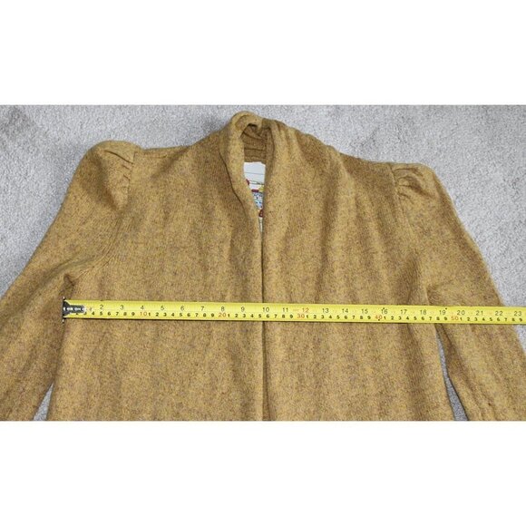 Anthropologie - Meguro River Puff Sleeve Cardigan in Mustard Yellow - S - Japan - Picture 6 of 9